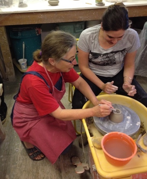 Nancy and Hanna in class